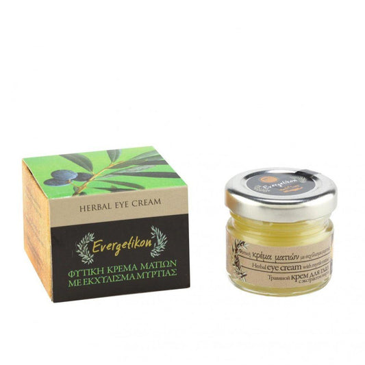 Herbal Care Cream 100% Natural for Eyes with Myrtle Extract and Rose Oil - 25ml Evergetikon