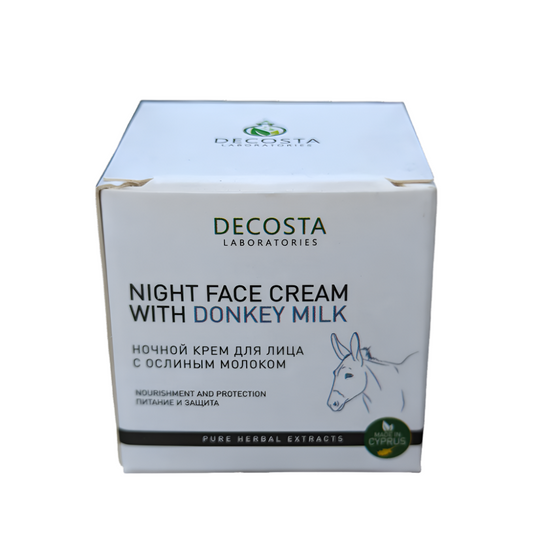 Night Cream for Face with Donkey Milk, 50 ml