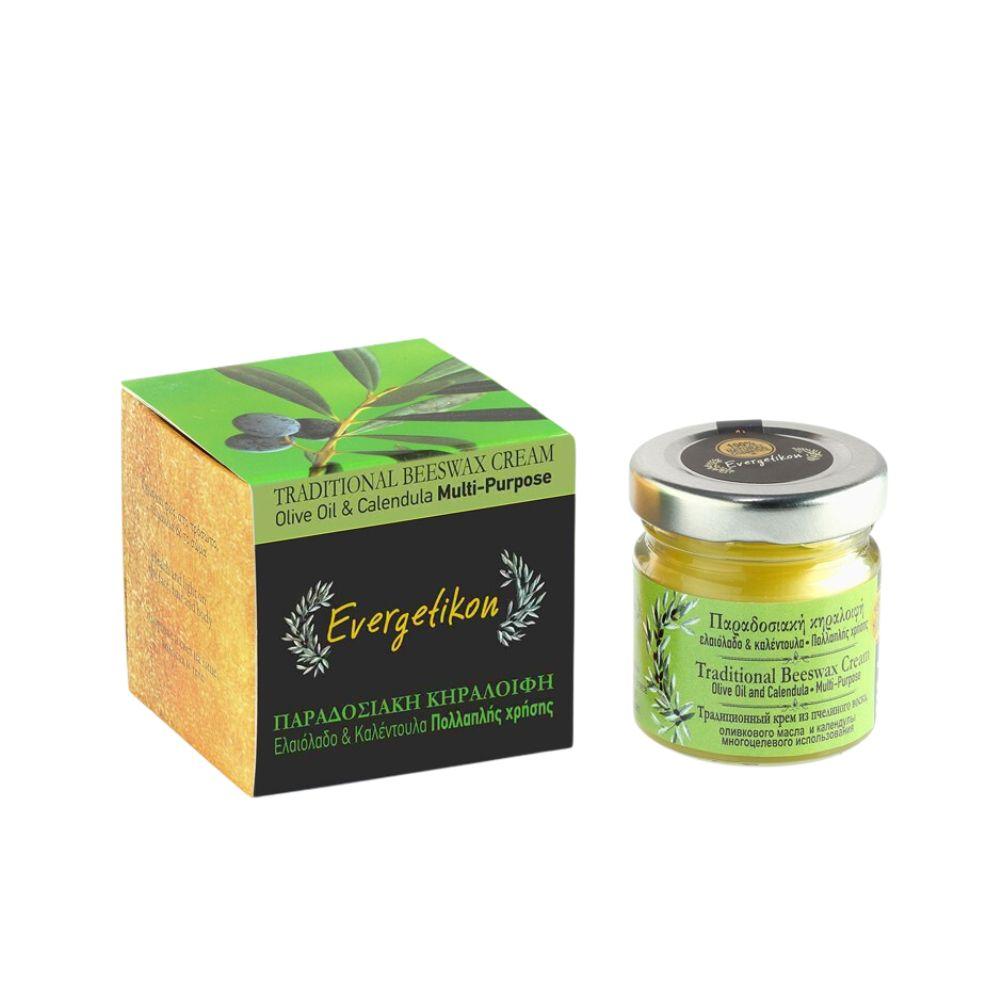 Traditional 100% Natural Beeswax Cream 40ml Evergetikon