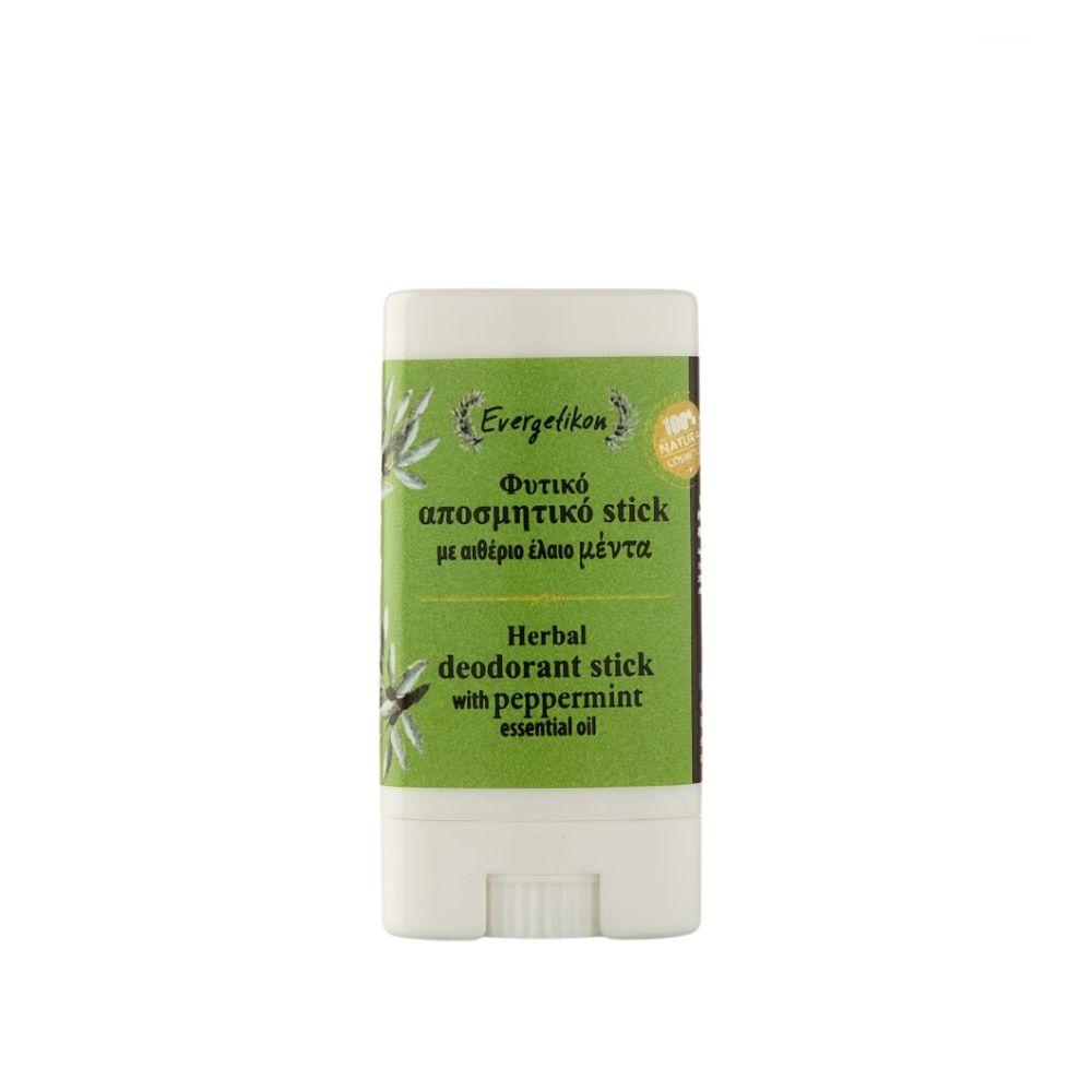 Herbal 100% Natural Deodorant Stick with Peppermint Essential Oil 15ml Evergetikon