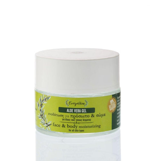 Moisturizing Gel 100% Natural with Aloe Vera - 50ml Evergetikon