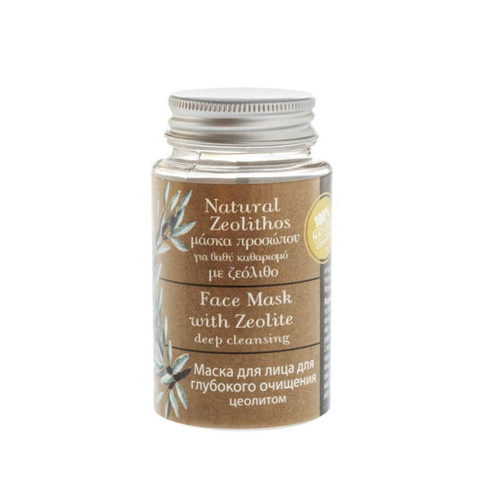 100% Natural Facial Mask for Deep Cleansing with Zeolite - 80g Evergetikon