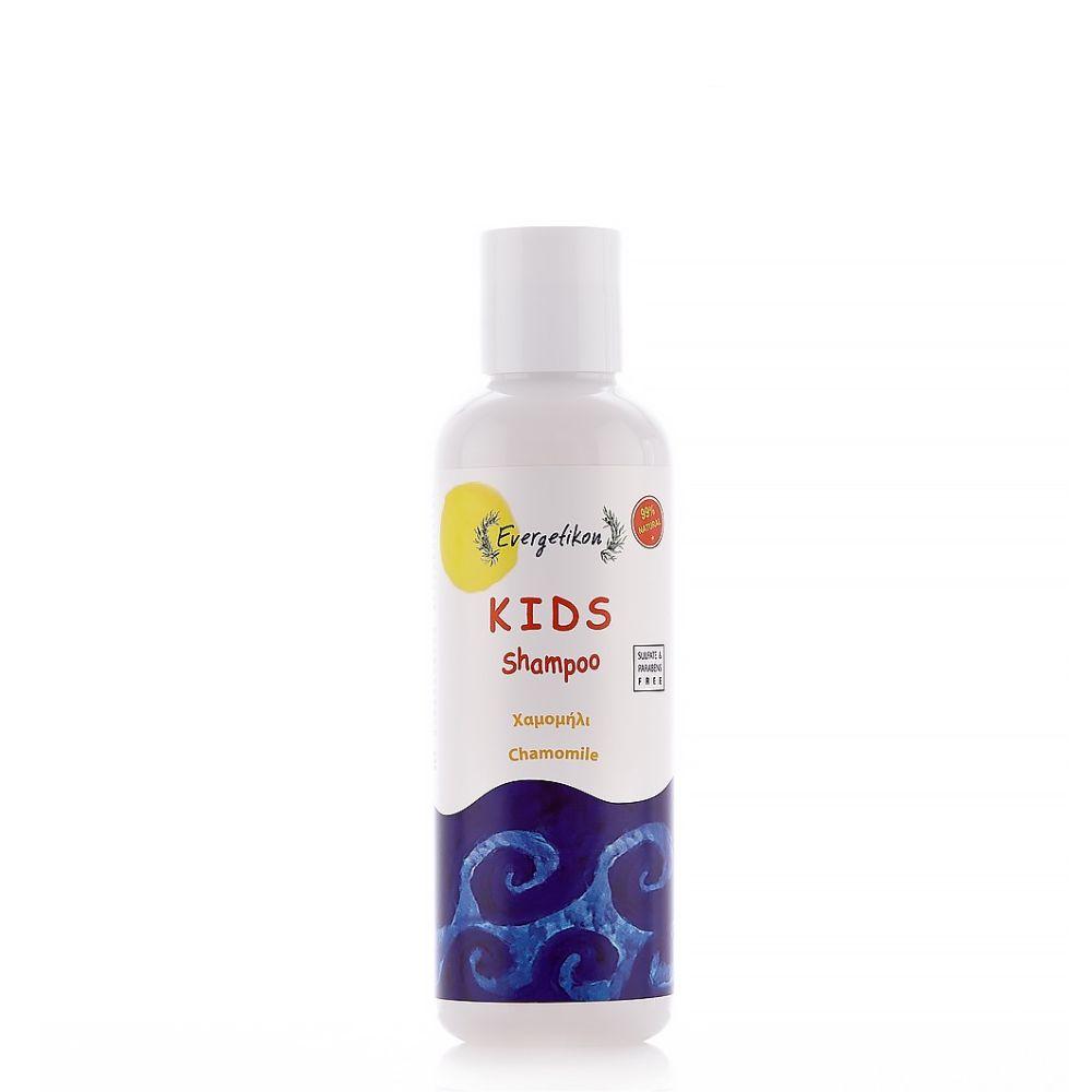 Children's Shampoo 99% Natural with Chamomile 200ml Evergetikon