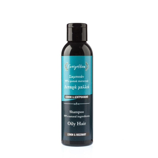 Shampoo for Oily Hair 100% Natural with Lemon and Rosemary - 150ml Evergetikon