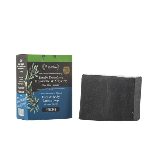 100% Natural Face and Body Soap with Volcanic Clay 130g Evergetikon