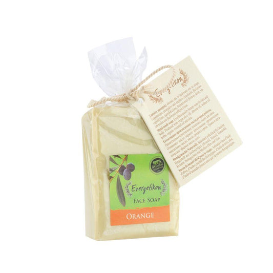 100% Natural Face and Body Soap with Orange 130g Evergetikon