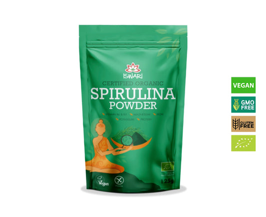 Bio Spirulina Powder, Gluten Free, 125g