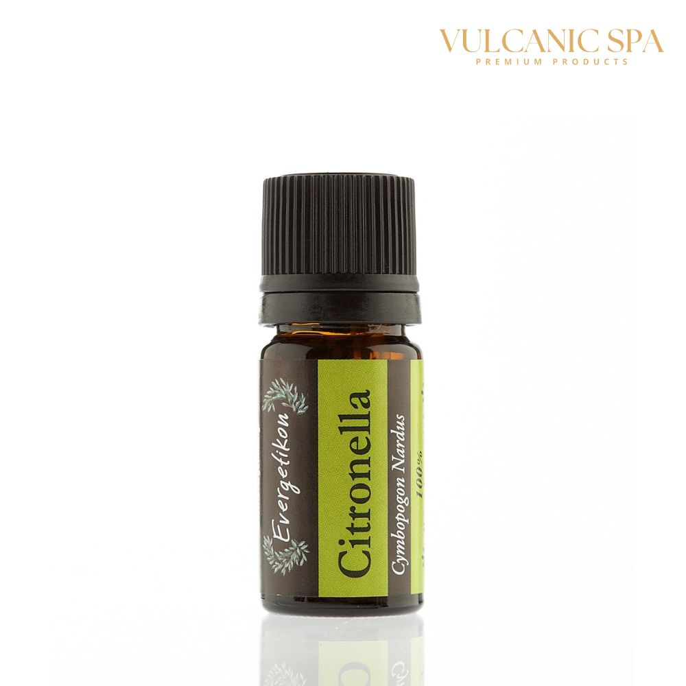 Pure Citronella Essential Oil 100% 5ml Evergetikon